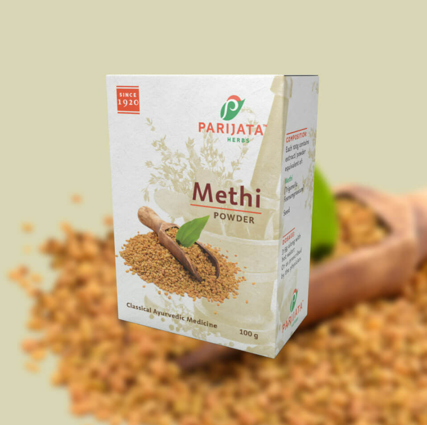 Methi seeds  Powder  -100 gms - Parijatha